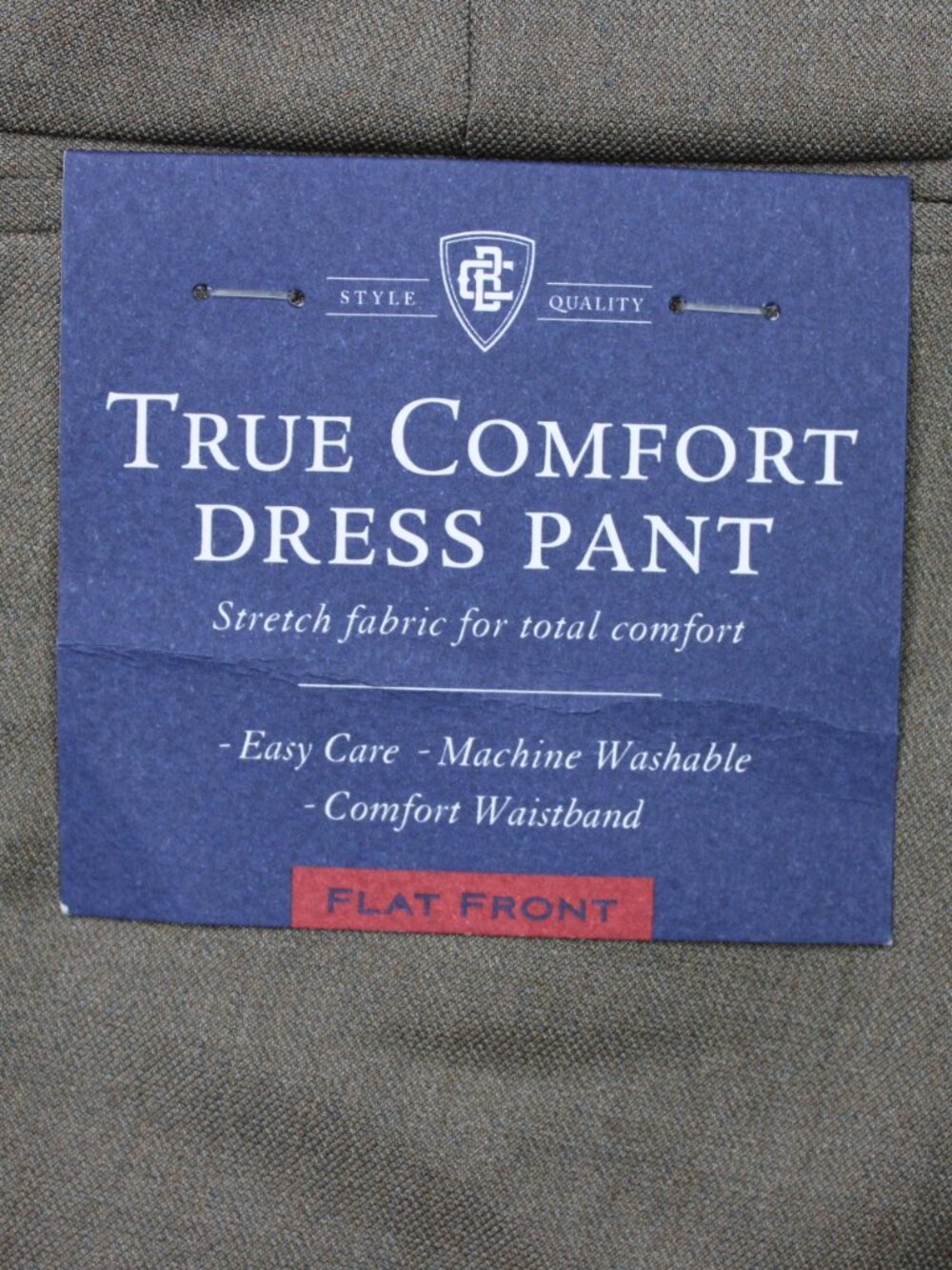 Croft & Barrow Pants NWT Mens 40x30 Brown True Comfort 4 Way Stretch Classic Fit - Picture 8 of 15